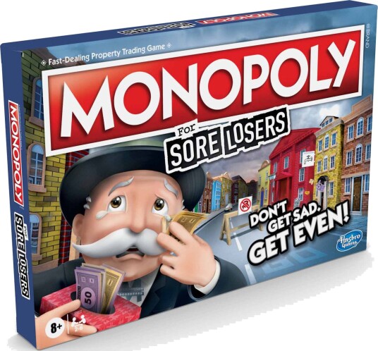 Hasbro Gaming Monopoly For Sore Losers Brettspill