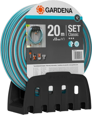Gardena slangesett med slangehenger 20m 1/2"