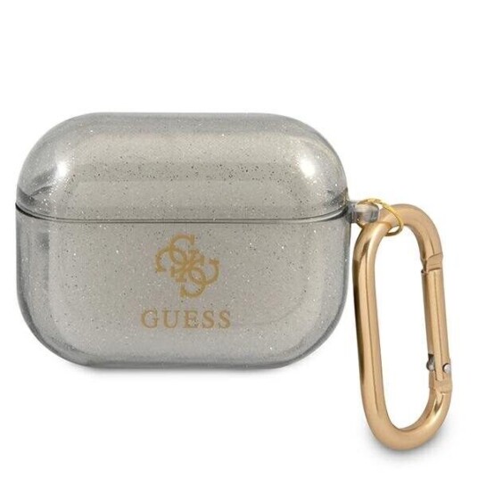 Dėklas Guess Guapucg4gk Airpods Pro Cover Juodas Glitter Collection