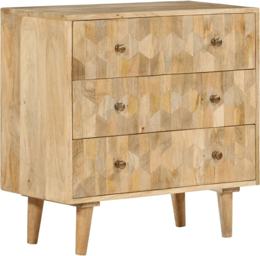 Kommode 70x35x70 cm heltre mango