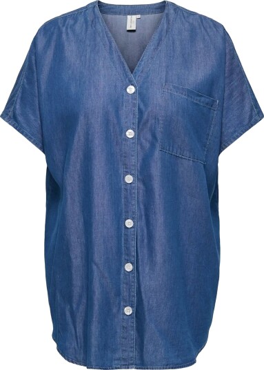 ONLY Carmakoma Carbea S/S Tunic Dnm Gua   Blue   50