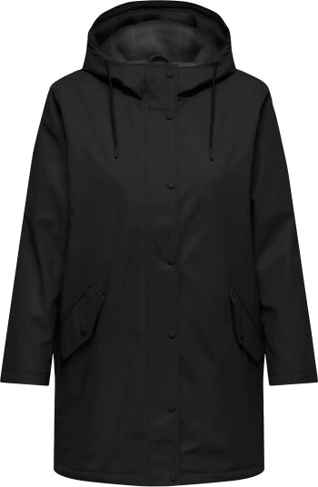 ONLY Carmakoma Carsally Teddy Raincoat Otw Black 50 52