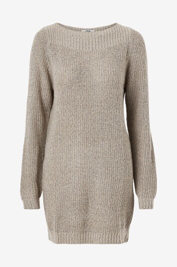 JDY Strikketkjole jdyWhitney Megan L/S Boat Dress Knt Grå JDY Strikketkjole jdyWhitney Megan L/S Boat Dress Knt Grå
