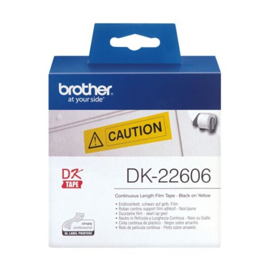 BROTHER LABELS 62MMX15,24M YELLOW FILM BROTHER LABELS 62MMX15,24M YELLOW FILM