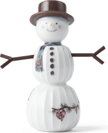 Kähler Hammershøi Christmas snømann 11,5 cm hvit m/ dekor Kähler Hammershøi Christmas snømann 11,5 cm hvit m/ dekor