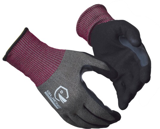 Guide Gloves 6603 Hanske nitrildyppet kuttbeskyttelse D touch 8 Klær