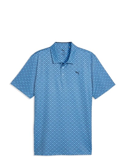 PUMA Golf Mattr Scallop Polo Lc Blue S PUMA Golf Mattr Scallop Polo Lc Blue S