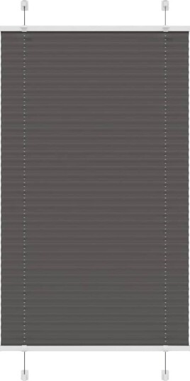 plisségardin sort 80x100 cm Stoff Bredde 79,4 Polyester