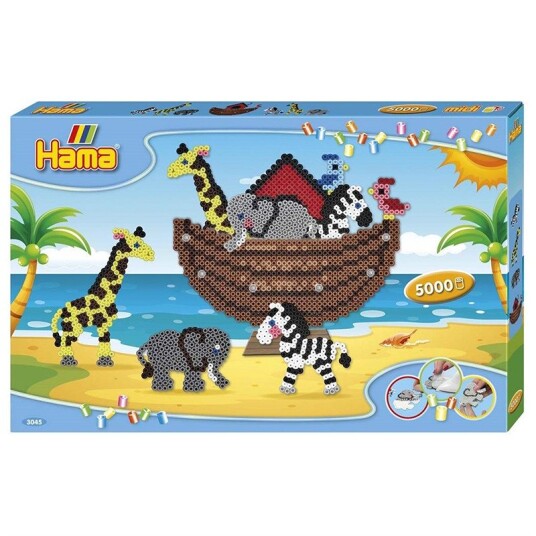Hama Midi Gaveeske 5000 Perler Noah'S Ark Hama Midi Gaveeske 5000 Perler Noah'S Ark