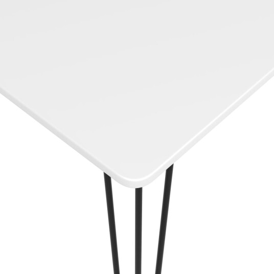 vidaXL Barsett 5 deler hvit og svart