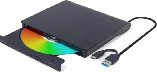 Gembird USB C ekstern DVD diskstasjon sort  DVD-USB-031