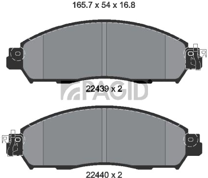 PAGID T2576N Bremseklosser