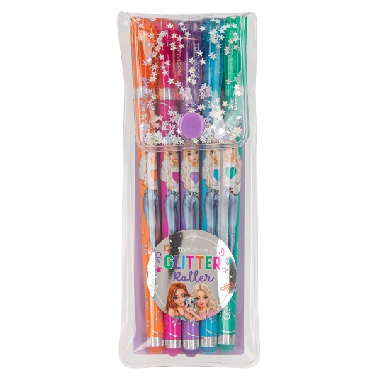 TOPModel 5stk Glitter Gelpenner