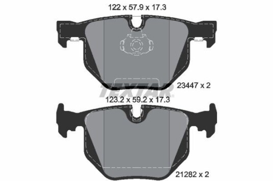 Bremseklosser TEXTAR 2344702 Bremseklosser TEXTAR 2344702