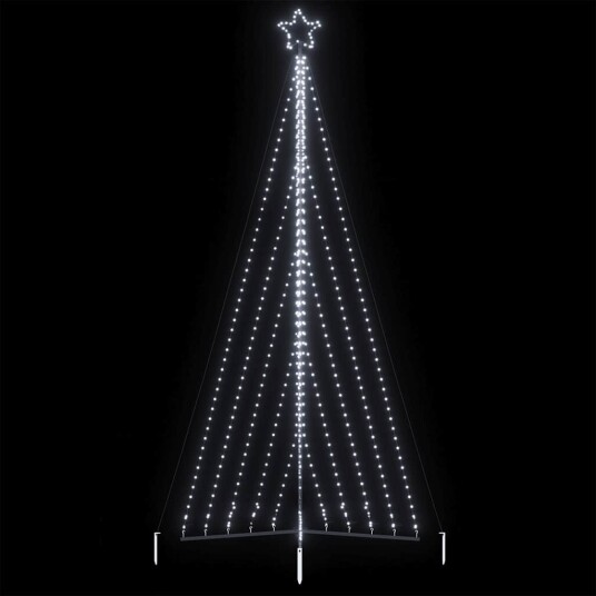 LED Juletre 570 LEDs Kald Hvit 399 cm LED Juletre 570 LEDs Kald Hvit 399 cm