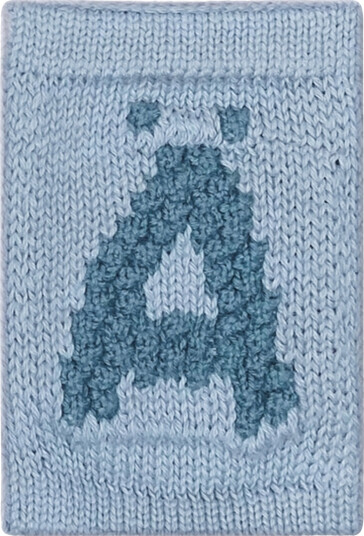 Smallstuff Strikket Bokstav Ä Blue Blue One Size 10cm