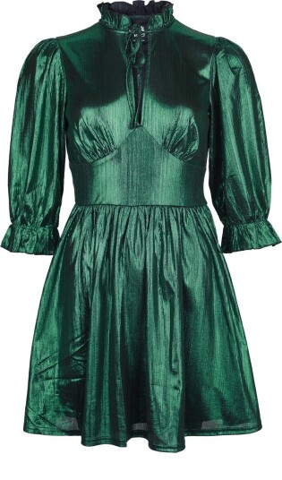 Hell Bunny Kort kjole Gigi Mini Dress XS til XL Damer grønn