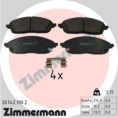 Bremseklosser ZIMMERMANN 26742.190.2