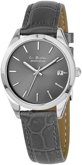 Jacques Lemans Dameklokke LP 132A La Passion Grå/Lær Ø34 mm