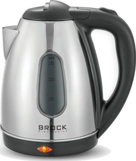 Brock Electronics Wk 0601 Ss 1,8 L 1500 W Sølv Rustfritt Stål Vannivåindikator Overopphetingsbeskyttelse