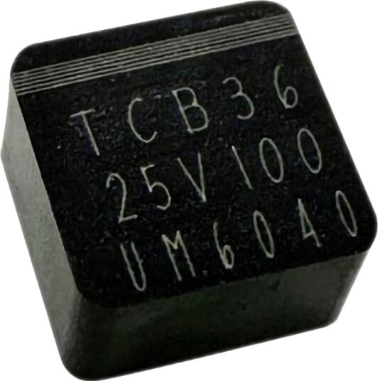 Tru Components Elektrolyttkondensator Smd 0603 100 Μf 25 V 20% 6,5×6,5×3,0 Mm 1 Stk