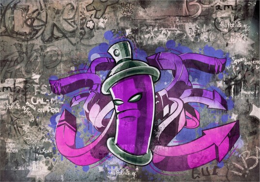 Fototapet Graffiti Spray Can 350x245 - Artgeist sp. z o. o.