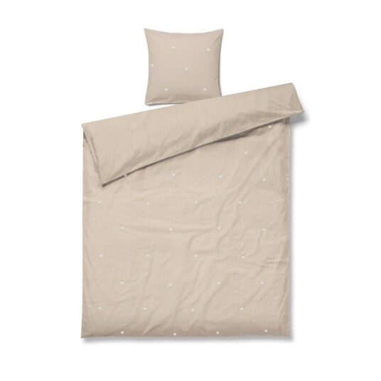 Juna Daisy sengetøy 140x220 cm sand/hvit Juna Daisy sengetøy 140x220 cm sand/hvit