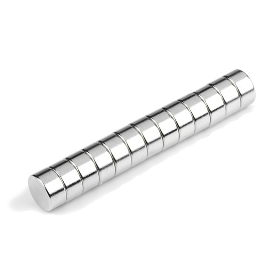 Liten og sterk neodym disk magnet Ø 10 x 5 mm
