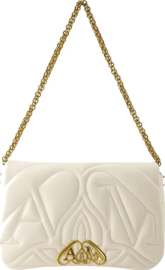 Alexander McQueen Dame Vesker Beige ONE SIZE,