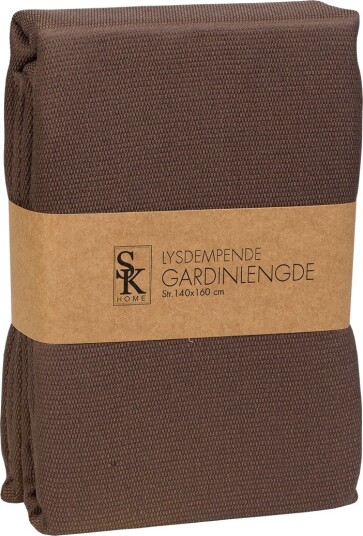 SK Home Lysdempende gardin Nina 140x160 Mørkebrun 140x160