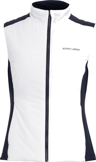 Bogeys & Birdies W Tech Hybrid Vest Hvit Blå Golfvest dame White/Dk Navy Small