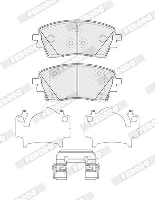 Bremseklosser FERODO FDB5633 Bremseklosser FERODO FDB5633