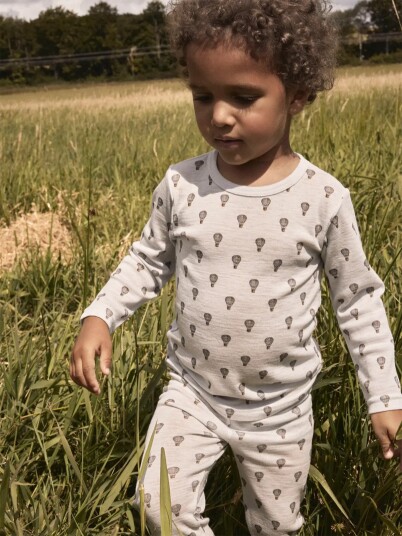 Lil" Atelier Noel Nor Wool Slim Legging Grå 92