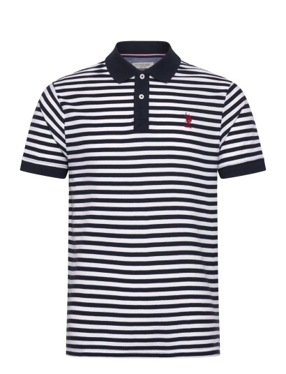 U.S. Polo Assn. Claus Reg Pi Uspa M Polo   White   L