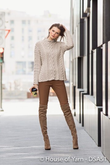 51-05 Hanna Flettegenser Beige