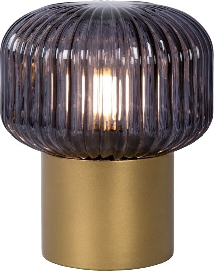 Jany Bordlampe Høyde 18 Cm Matt Gull/Røykfarget