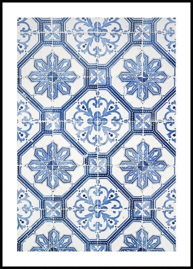 Portugese Azulejos Tiles Plakat Plakat / 30x40cm