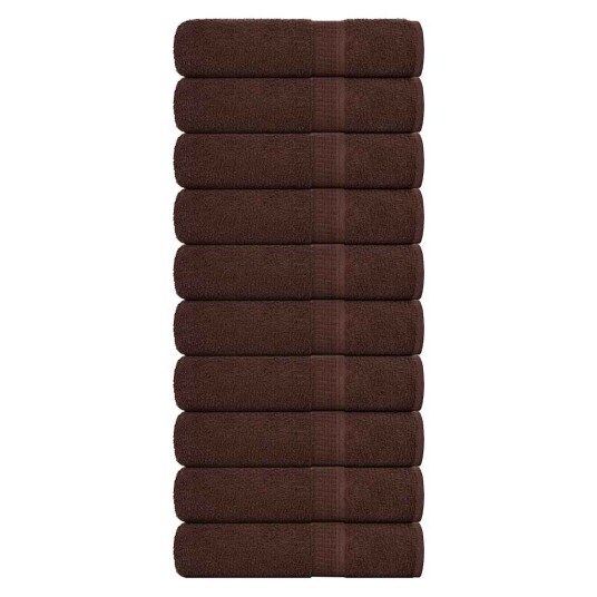 Dusjhåndklær FROGN 10 stk brun 70x140 cm 360 gsm Dusjhåndklær FROGN 10 stk brun 70x140 cm 360 gsm