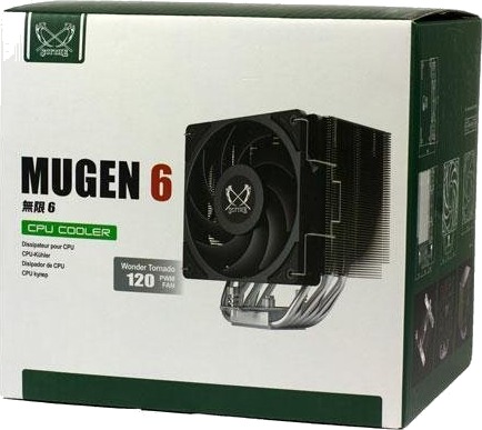 Scythe Mugen 6 12 cm Vifte 2000 RPM Sort/Sølv Scythe Mugen 6 12 cm Vifte 2000 RPM Sort/Sølv