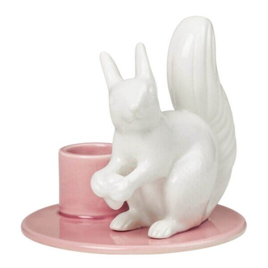 Dottir Sweet Stories Large Squirrel lysestake 8,5 cm Blush Dottir Sweet Stories Large Squirrel lysestake 8,5 cm Blush