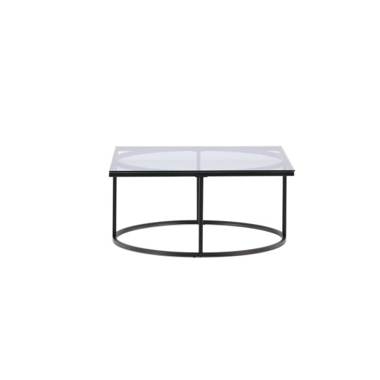 Furniture Fashion Skanör sofabord 90x90cm svart, glass. 1711788-01-0 1711784-01-0