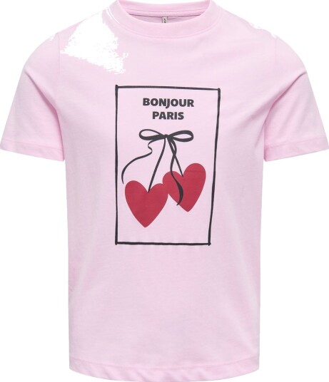 Kids Only T skjorte KogLila Pink Lady/bonjour Kids Only 13 14 år (158 164) T skjorte Rosa Rød