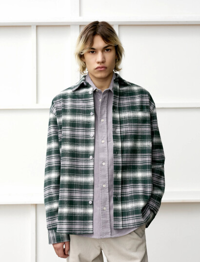 WOOD WOOD Wwcooper Shirt 25236 - Green - XL