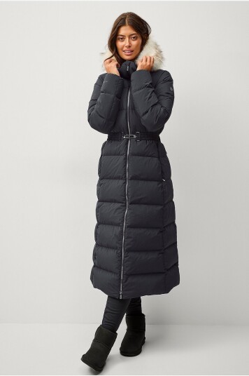 Áhkká Dunfrakk Gold Long Down Coat Matte Svart Áhkká Dunfrakk Gold Long Down Coat Matte Svart