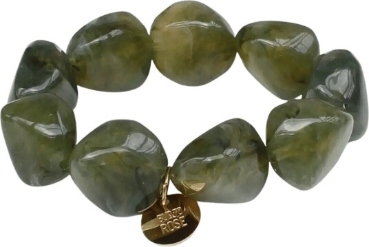 Bud To Rose Vibe Resin Bracelet Mix Brown Green ONE SIZE Bud To Rose Vibe Resin Bracelet Mix Brown Green ONE SIZE