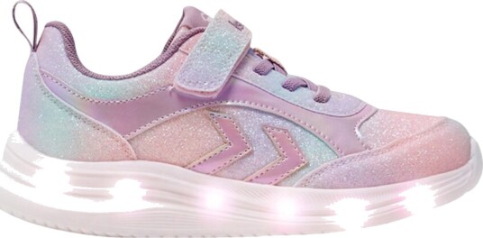 Hummel Blinkende sko Glow Multi Colour Rosa Hummel 25 Blinkende sko Hvit Lilla