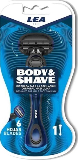 LEA Men Body & Shave 6 Blade Razor for Men