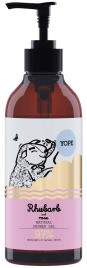 YOPE Botanical Shower Gel Rhubarb and Rose 400 ml