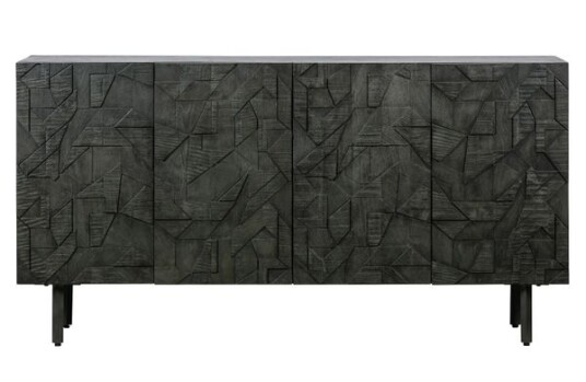 BePureHome Counter Skjenk Treverk Metall Sort