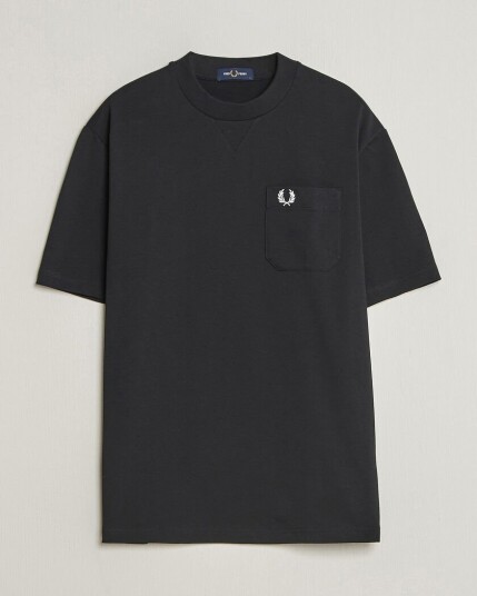 Fred Perry Heavy Pocket T Shirt Black Fred Perry Heavy Pocket T Shirt Black